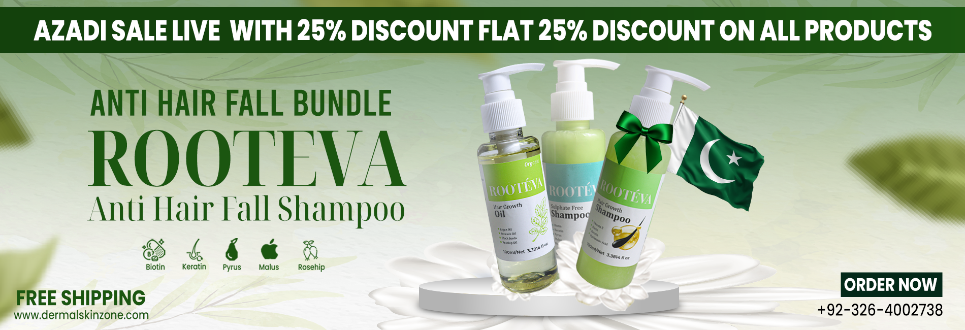 Azadi banner dermal all product